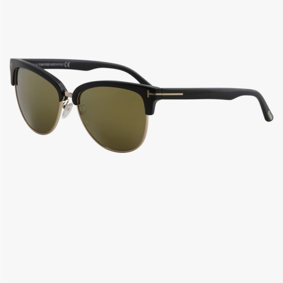 Tom Ford Fany Sunglasses in Shiny Black FT0368 01A 59 w/ Case and Cleaning Cloth - Picture 1 of 11